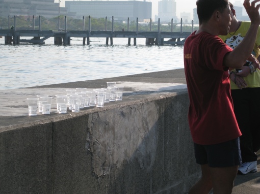 How To Pick-Up Water Cup While Running