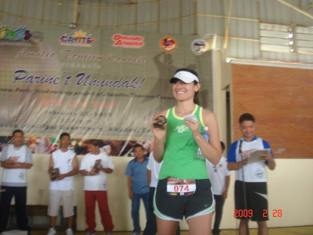 Toni Receiving Her Award as 5th Place Women's Category
